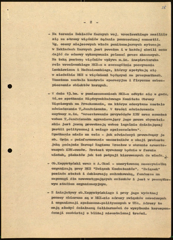 Sytuacja w woj. wrocławskim, Informacje MSW -1981 #3