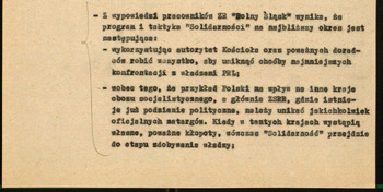 Sytuacja w woj. wrocławskim, Informacje MSW -1981 #19