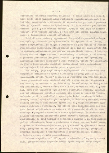 Artykuł pod red. Karola Modzelewskiego Solidarność w przededniu wojny WUSW Wrocław #2