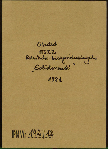 Statut NSZZ Rolników Indywidualnych Solidarność. 1981 #11