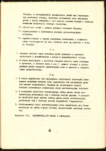Statut NSZZ Rolników Indywidualnych Solidarność. 1981 #16