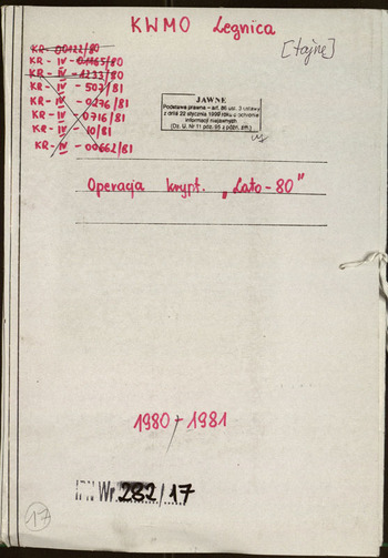 Operacja kryptonim „Lato – 80” – działalność NSZZ „Solidarność” w zakładach pracy #8