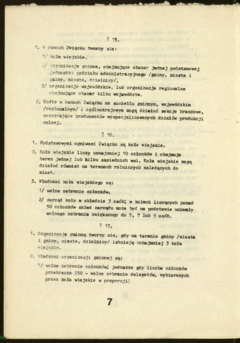 Statut NSZZ Rolników Indywidualnych Solidarność. 1981 #1