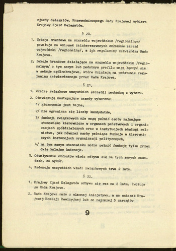 Statut NSZZ Rolników Indywidualnych Solidarność. 1981 #3