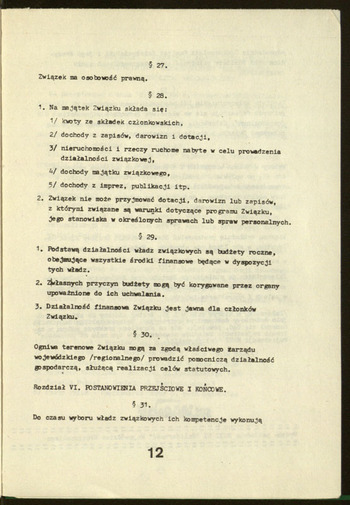 Statut NSZZ Rolników Indywidualnych Solidarność. 1981 #6