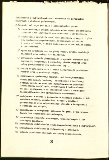 Statut NSZZ Rolników Indywidualnych Solidarność. 1981 #14