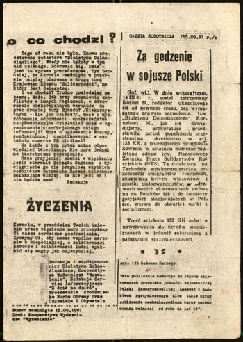 Zbiór pojedynczych numerów czasopism bezdebitowych wydawanych na Dolnym Śląsku #1