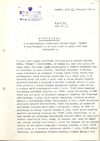 KWMO Gdańsk, „Sierpień 80”