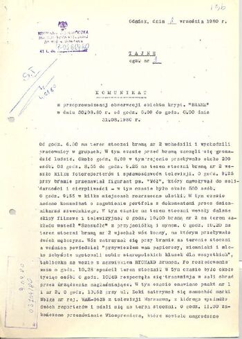 KWMO Gdańsk, „Sierpień 80”