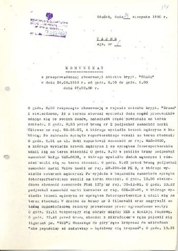 KWMO Gdańsk, „Sierpień 80”