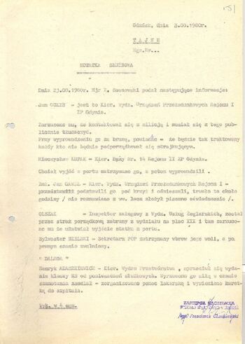 KWMO Gdańsk, „Sierpień 80”