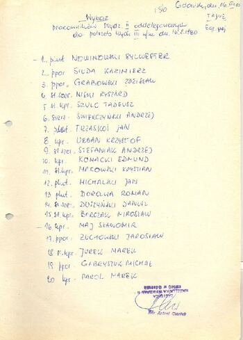 KWMO Gdańsk, „Sierpień 80”