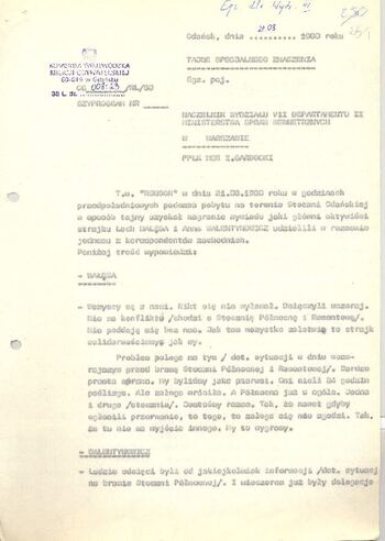 KWMO Gdańsk, „Sierpień 80”