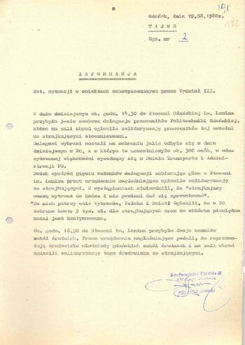 KWMO Gdańsk, „Sierpień 80”