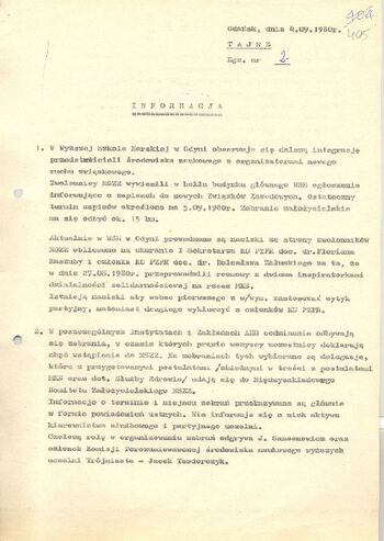 KWMO Gdańsk, „Sierpień 80”