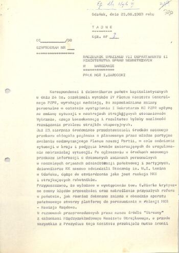 KWMO Gdańsk, „Sierpień 80”