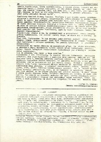 Materiały przekazane przez Pana Janusza Tołłoczkę, spuścizna, Solidarność-Biuletyn Informacyjny Komitetu Założycielskiego NSZZ Nr 27 #14