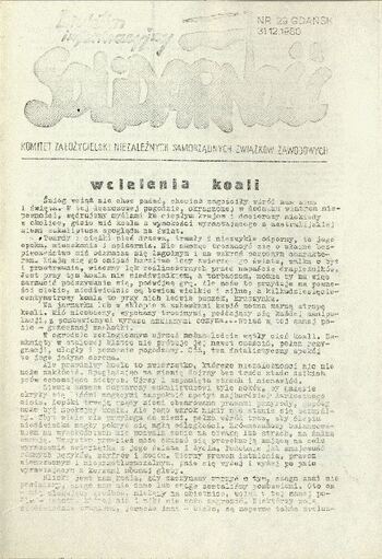 Materiały przekazane przez Pana Janusza Tołłoczkę, spuścizna, Solidarność-Biuletyn Informacyjny Komitetu Założycielskiego NSZZ Nr 29 #7