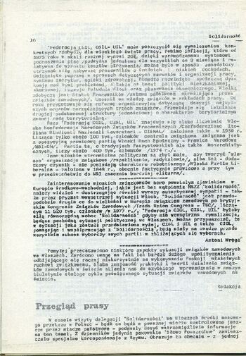 Materiały przekazane przez Pana Janusza Tołłoczkę, spuścizna, Solidarność-Biuletyn Informacyjny Komitetu Założycielskiego NSZZ Nr 4/33 #11