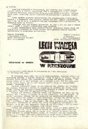 Materiały przekazane przez Pana Janusza Tołłoczkę, spuścizna, Solidarność-Biuletyn Informacyjny Komitetu Założycielskiego NSZZ Nr 5/34 #9