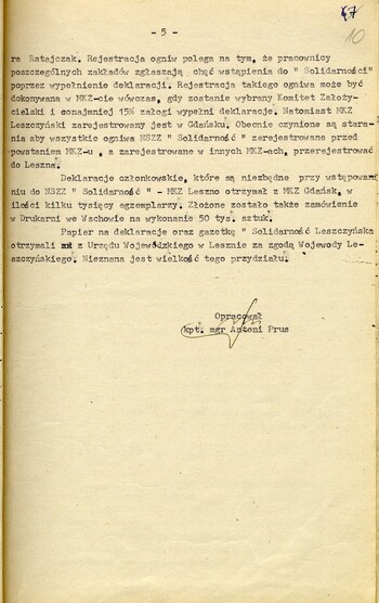 Charakterystyka MKZ NSZZ Solidarność w Lesznie