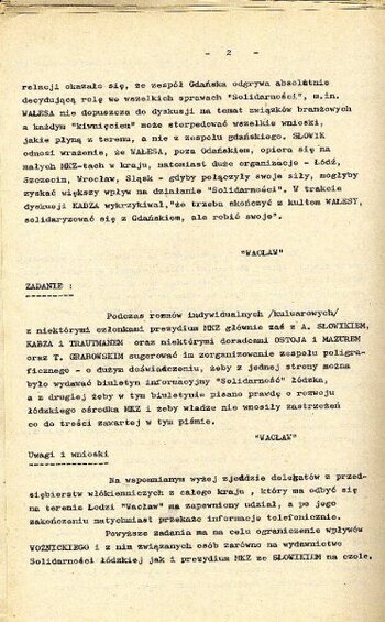 Relacja spisana ze słów TW ''Wacław''