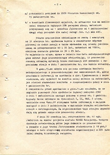 Informacja dotycząca związków zawodowych działających na terenie województwa nowosądeckiego z dnia 30.09.1980 - IPN Kr 038/12 t.1 (KWMO Nowy Sącz 41/IV)