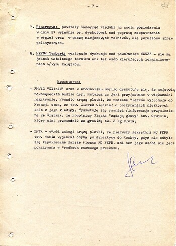 Informacja dotycząca związków zawodowych działających na terenie województwa nowosądeckiego z dnia 30.09.1980 - IPN Kr 038/12 t.1 (KWMO Nowy Sącz 41/IV)