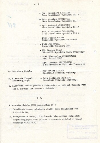 Zarządzenie nr 012/80 Komendanta Wojewódzkiego Milicji Obywatelskiej w Krakowie z dnia 17.08.1980 dotyczące zapewnienia bezpieczeństwa i porządku w województwie - IPN Kr 053/6 t.14 (KWMO Kraków 8/K)