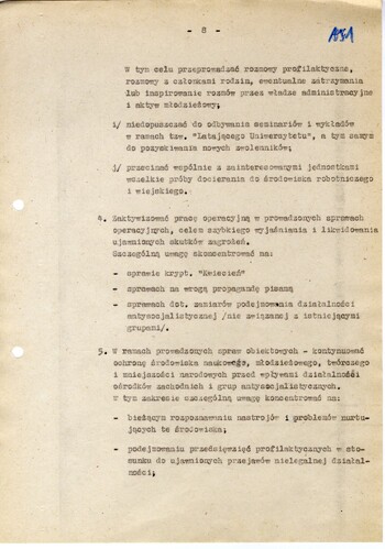 Plan pracy operacyjne Wydziału III KWMO w Krakowie na rok 1980 - IPN Kr 056/97 (KWMO Kraków 145/K)