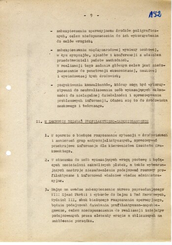 Plan pracy operacyjne Wydziału III KWMO w Krakowie na rok 1980 - IPN Kr 056/97 (KWMO Kraków 145/K)