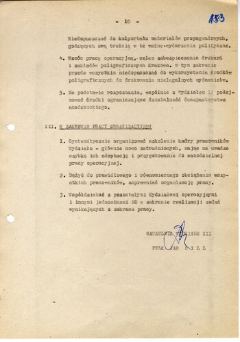 Plan pracy operacyjne Wydziału III KWMO w Krakowie na rok 1980 - IPN Kr 056/97 (KWMO Kraków 145/K)