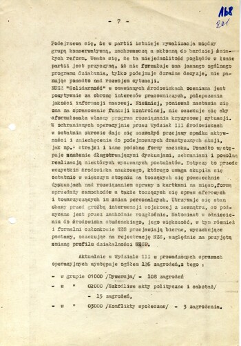 Analiza zagrożeń i stanu bezpieczeństwa województwa krakowskiego w 1980 r. - IPN Kr 056/97 (KWMO Kraków 145/K)