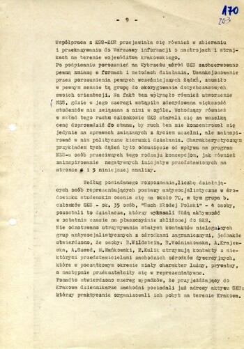 Analiza zagrożeń i stanu bezpieczeństwa województwa krakowskiego w 1980 r. - IPN Kr 056/97 (KWMO Kraków 145/K)