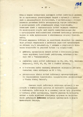 Analiza zagrożeń i stanu bezpieczeństwa województwa krakowskiego w 1980 r. - IPN Kr 056/97 (KWMO Kraków 145/K)