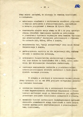 Analiza zagrożeń i stanu bezpieczeństwa województwa krakowskiego w 1980 r. - IPN Kr 056/97 (KWMO Kraków 145/K)