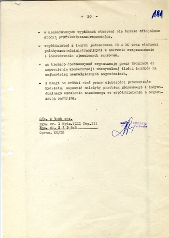 Analiza zagrożeń i stanu bezpieczeństwa województwa krakowskiego w 1980 r. - IPN Kr 056/97 (KWMO Kraków 145/K)