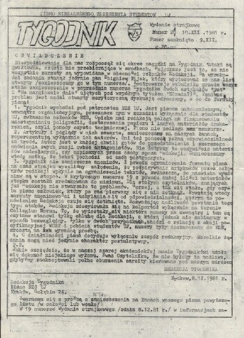 Tygodnik NZS nr 20 a