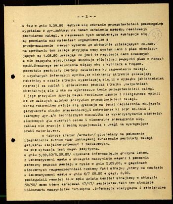 Lato `80 - meldunki od 18.08.1980 do 09.09.1980