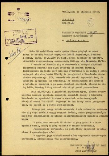 Lato `80 - meldunki od 18.08.1980 do 09.09.1980