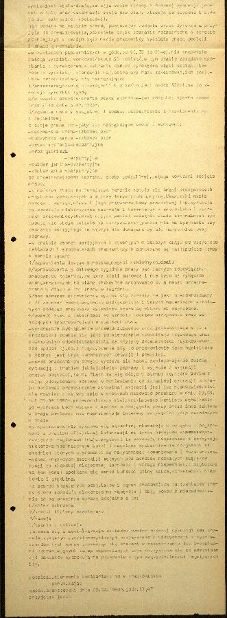 Lato `80 - meldunki od 18.08.1980 do 09.09.1980