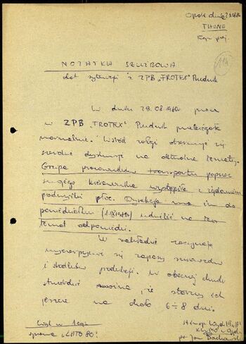 Lato `80 - meldunki od 18.08.1980 do 09.09.1980