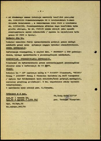 Lato `80 - meldunki od 18.08.1980 do 09.09.1980