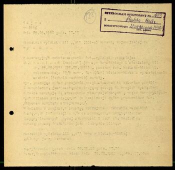 Lato `80 - meldunki od 18.08.1980 do 09.09.1980