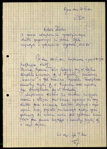 Lato `80 - meldunki od 18.08.1980 do 09.09.1980