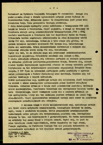 Lato `80 - meldunki od 18.08.1980 do 09.09.1980