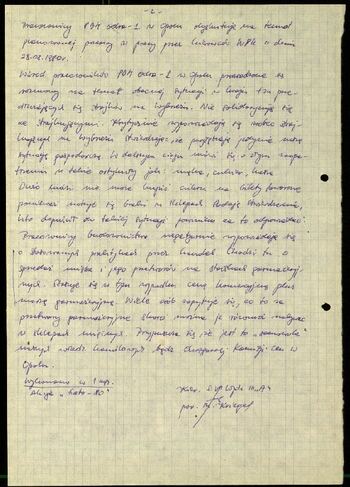 Lato `80 - meldunki od 18.08.1980 do 09.09.1980