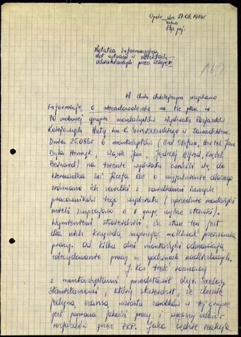 Lato `80 - meldunki od 18.08.1980 do 09.09.1980