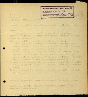 Lato `80 - meldunki od 18.08.1980 do 09.09.1980