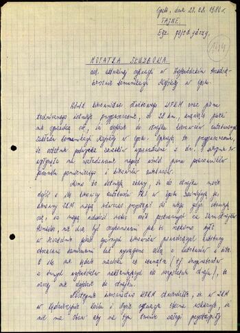 Lato `80 - meldunki od 18.08.1980 do 09.09.1980